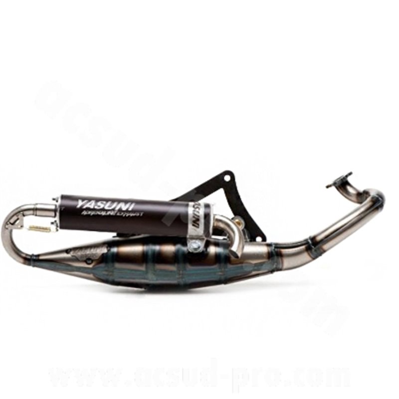 YASUNI marmitta peugeot ludix / citystar / new vivacity / kisbee 2 temps terminale nero 017837