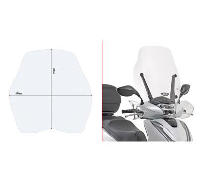 Parabrezza Sh 125i-150i '17 Trasparente - Givi - GV-D1155ST