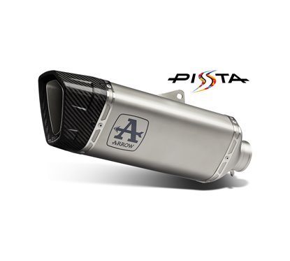 71005PT Pista titanium silencer with titanium link pipe ARROW