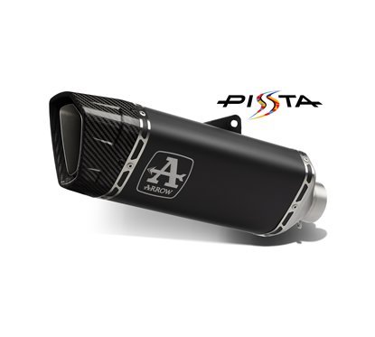 71005PTN Pista titanium Dark silencer with titanium link pipe ARROW