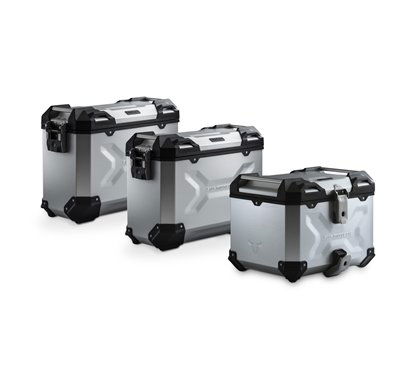 Set bagaglio Adventure argento BMW R 1200 GS (12-18)/ R 1250 GS (18-). ADV.07.664.75001/S SW...