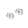 Riser manubrio inclinato regolabile per Ø32 A32mm. Posa a 5/10/15/20/25/30 mm. argento...