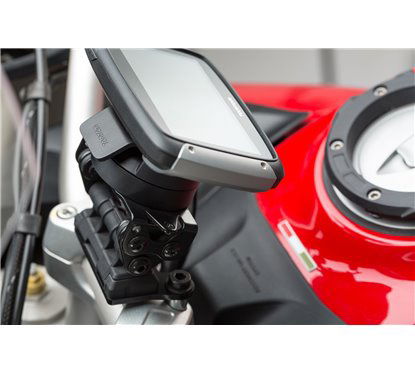 Supporto navigatore per manubrio nero Ducati Multistrada 1200 / 950 / 1260....