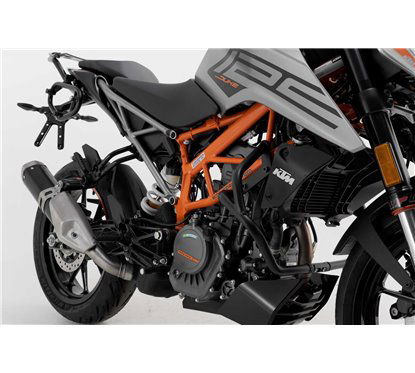 Barra di protezione motore nero KTM Duke 125 (21-) / 200 (17-). SBL.04.974.10000/B SW MOTEH