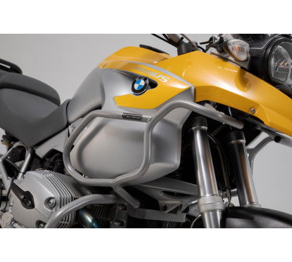 Barra di protezione superiore argento BMW R1200 GS (04-07). Solo con barra....