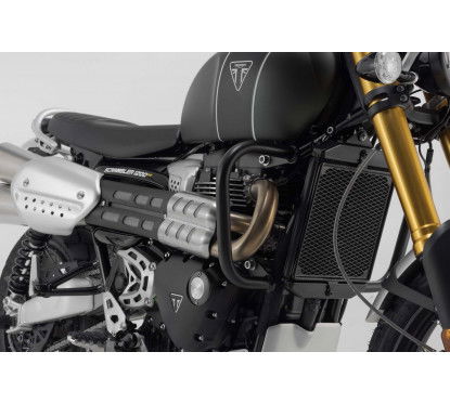 Barra di protezione motore nero Triumph Scrambler 1200 (21-). SBL.11.848.10000/B SW MOTEH