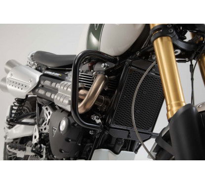 Barra di protezione motore nero Triumph Scrambler 1200 XC / XE (18-20). SBL.11.929.10000/B SW...