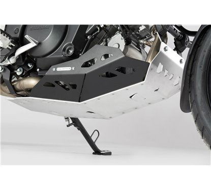 Protezione motore Nero/argento Per V-Strom 1000 con prot. tubol. MSS.05.440.10000 SW MOTEH