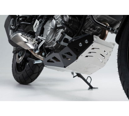 Protezione motore Nero/argento Suzuki DL650 (11-) / XT (15-). MSS.05.759.10001/B SW MOTEH