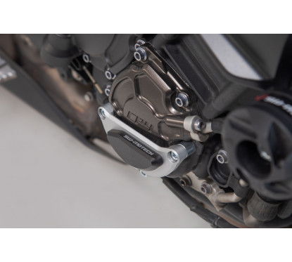 Protezione del coperchio del vano motore Nero/argento Yamaha MT-10 / SP (16-)....