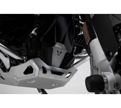 Prolungamento del paramotore anteriore nero/argento BMW R1200 (12-18), R1250 (18-)....