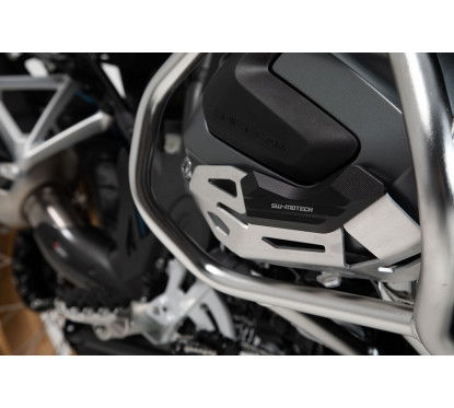 Protezione del cilindro Nero/argento BMW R 1250 GS, R 1250 R. MSS.07.904.10201 SW MOTEH