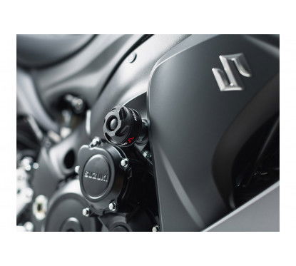 Kit tamponi di protezione per telaio nero Suzuki GSX-S 1000 / F (15-). STP.05.587.10000/B SW...