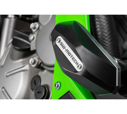 Kit tamponi di protezione per telaio nero Kawasaki Ninja ZX-6R 636 (13-). STP.08.590.11100/B...