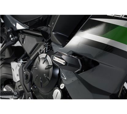 Kit tamponi di protezione per telaio nero Kawasaki Ninja 650 (16-). STP.08.590.11401/B SW MOTEH