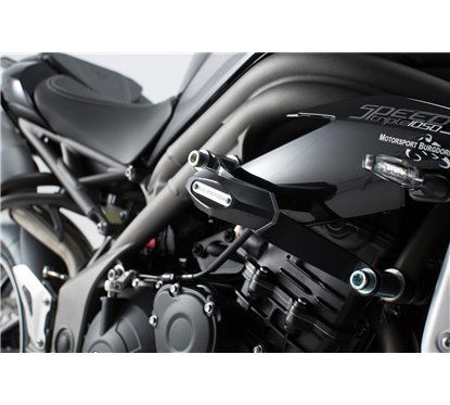 Kit tamponi di protezione per telaio nero Triumph Speed Triple 1050 (10-). STP.11.590.10300/B...
