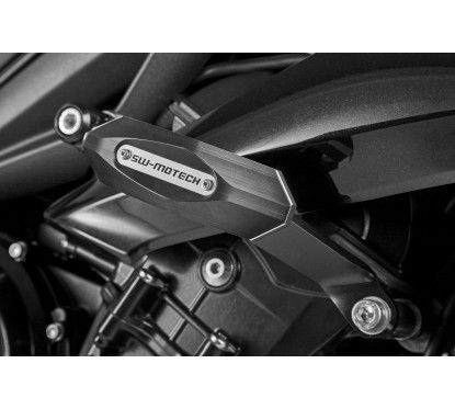 Kit tamponi di protezione per telaio nero Triumph Street Triple (12-). STP.11.590.10400/B SW...