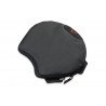 Cuscino comfort TRAVELLER SMART nero 33,5 x 38 cm. Con imbott. ad aria in poliur....