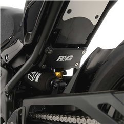 Placchette copri fori poggiapiedi posteriori, Yamaha XSR900 '22- R&G BLP0126BK