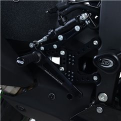 Adjustable Rearsets for Kawasaki ZX-6R '19- R&G RSET36BK