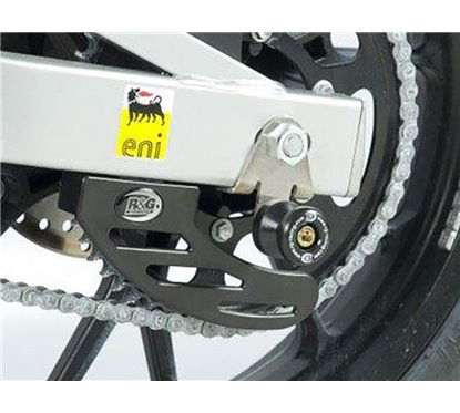 Nottolini cavalletto posteriore tipo Offset per Aprilia RS4 125 '11- (silver) R&G CR0040SI