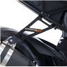 Staffa supporto scarico + piastra fori pedane posteriori, BLACK, KTM SuperDuke GT '16- R&G...