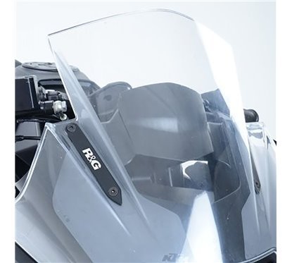 Placchette coprifori specchietti, KTM RC125/200/390 R&G MBP0019BK