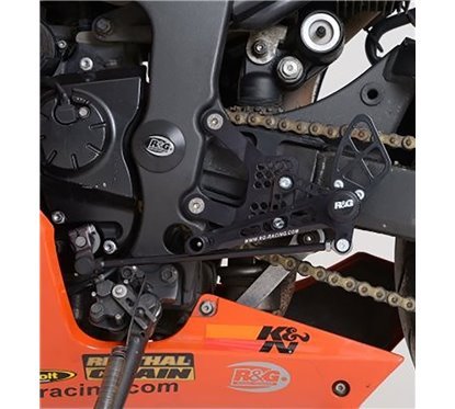 R&G Adjustable Rearsets for Kawasaki ZX6R '05-'13 - ROAD SETUP