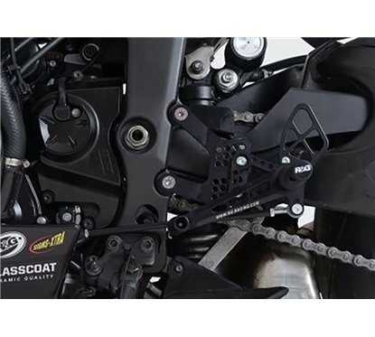 R&G Adjustable Rearsets for Kawasaki ZX6R '07- RACE SETUP
