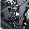 Pedane Arretrate moto Kawasaki ZX10R '11-'15  (SOLO versione stradale) R&G RSET07BK