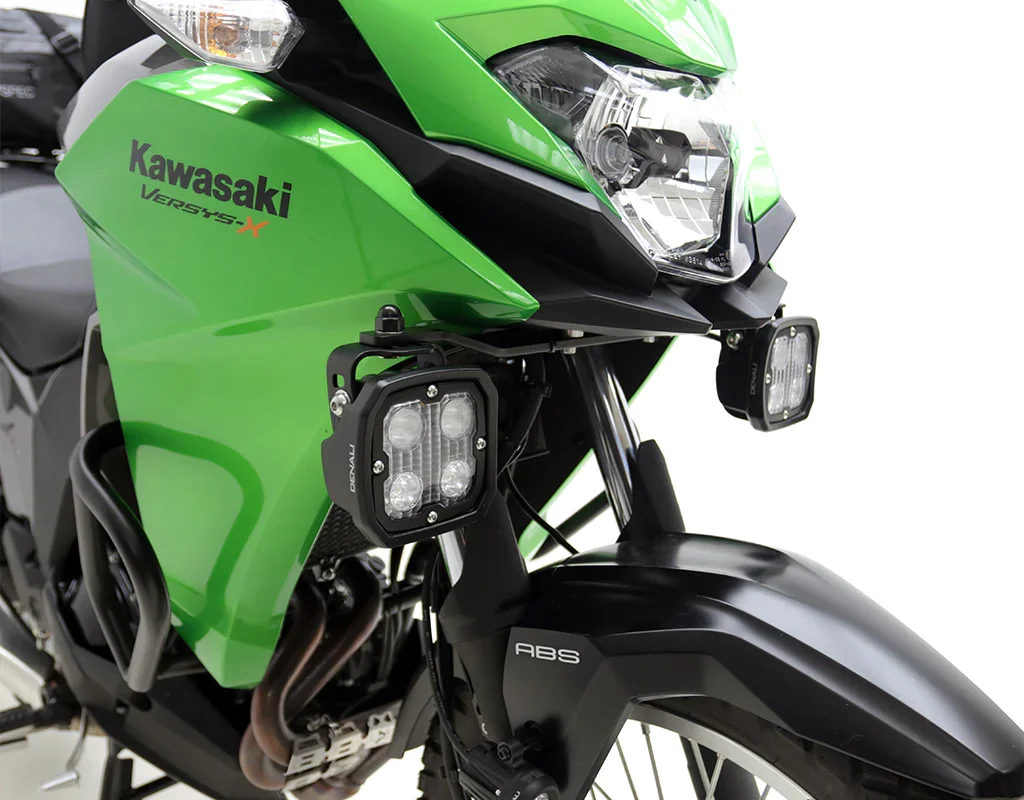 Supporti montaggio faretti anteriori per Kawasaki Versys-X 300 '17-'20 DENALI LAH.08.10600