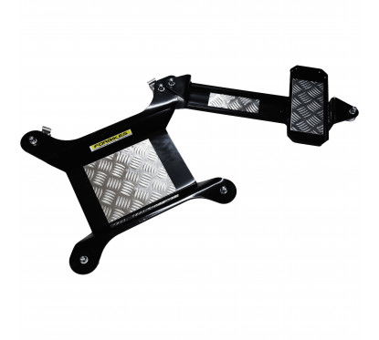 PEDANA ACCOSTA-MOTO C/APPENDICE PER STAMPELLA LATERALE PORTATA 500 KG. - NERO Forbikes