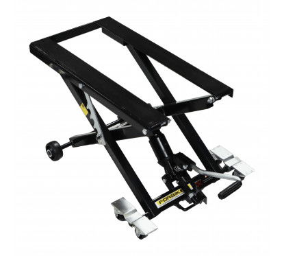 CAVALLETTO IDRAULICO SOTTO MOTORE MAXI CRUISER / CUSTOM - PORTATA 500 KG. - NERO Forbikes