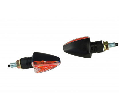 Coppia MINI FRECCE A LAMPADINA "DOUBLE ARROW" OMOLOGATE Forbikes