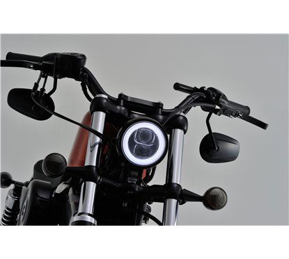 Fanale anteriore a LED "CAPSULE120" - montaggio inferiore, E-MARKED Daytona