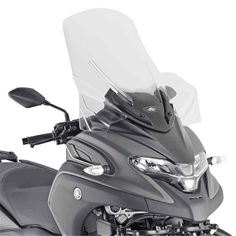 Parabrezza trasparente 72 x 60 cm (H x L) per Yamaha Tricity 300 2020-2022