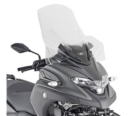 Parabrezza trasparente 72 x 60 cm (H x L) per Yamaha Tricity 300 2020-2022