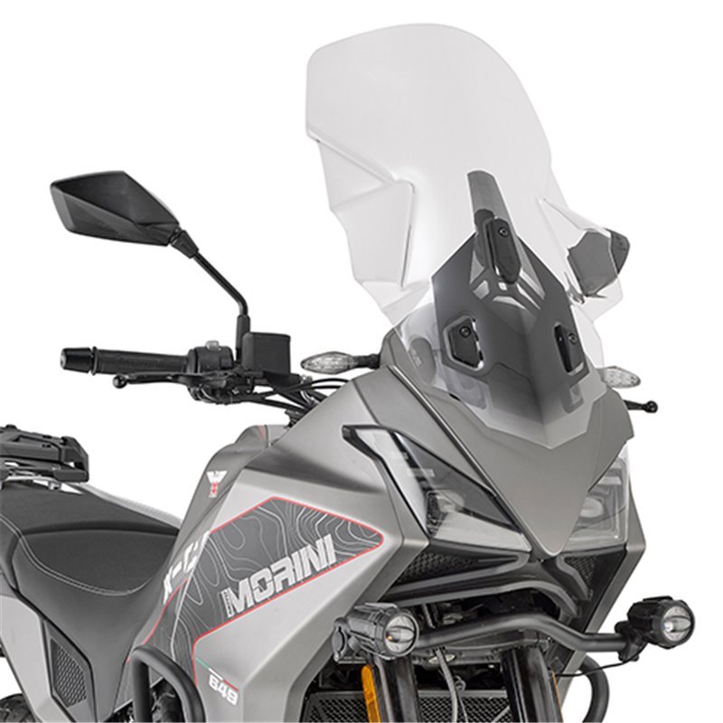 Cupolino trasparente 62 x 43 cm (H x L) per Moto Morini X-Cape 649 2021-2022 - KP-KD9350ST Kappa
