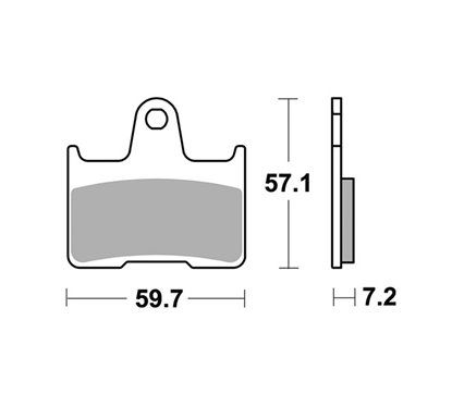 Pastiglie freno moto sinterizzate posteriori - 984LS SBS