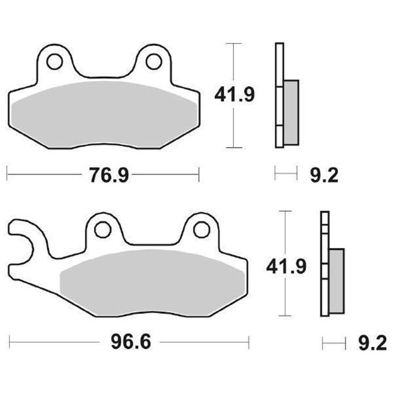 Pastiglie: COPPIA PASTIGLIE ANTERIORI ORIGINALI KYMCO AGILITY CARRY LIKE  125 2017 - 2021