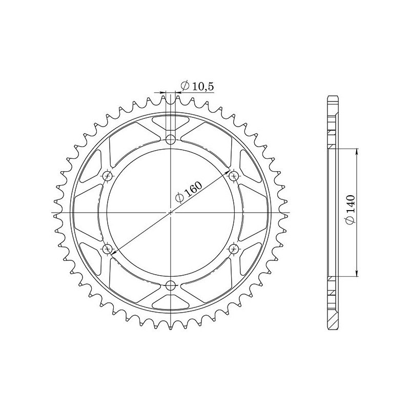 Corona M Ac P530-D45 SPROCKETS - SGR-54.1670145