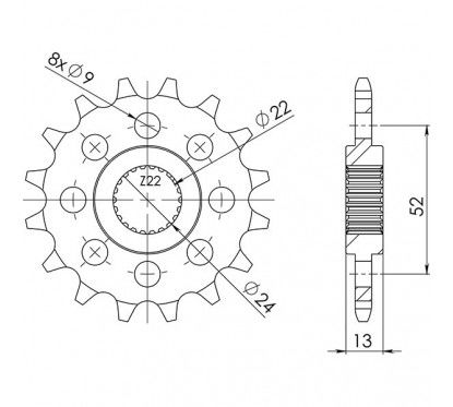 Pignone S+2 Ac P520-D16 SPROCKETS - SGR-54.6150016