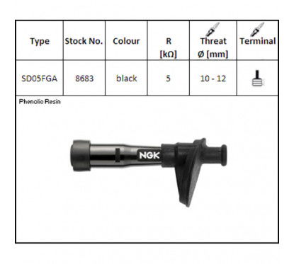 ATTACCO CANDELA NGK SD05FGA
