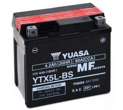 batteria 12V/4AH sigillata YUASA - YTX5L-BS