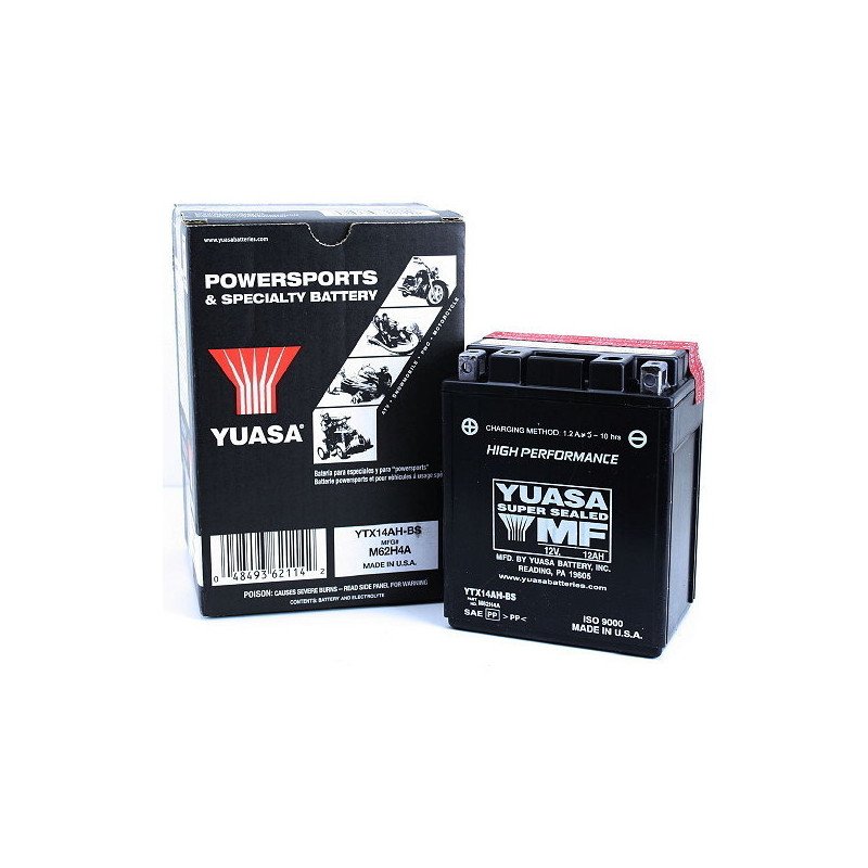 battery 12V/12AH sealed YUASA - YTX14AH-BS