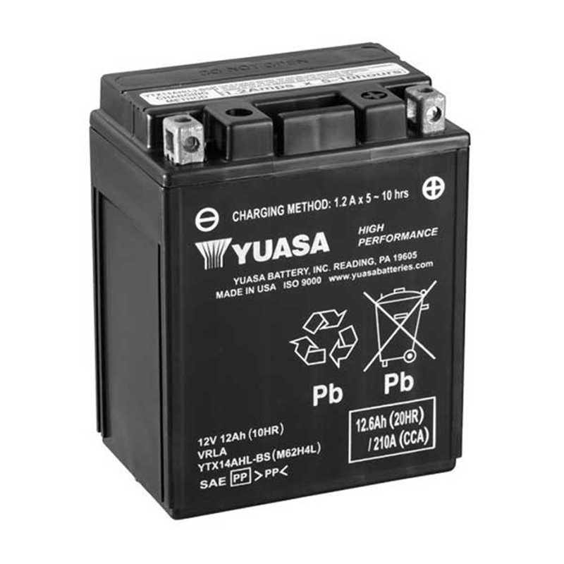 battery 12V/12AH sealed YUASA - YTX14AHL-BS