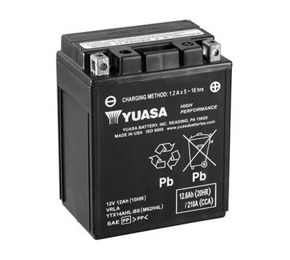 battery 12V/12AH sealed YUASA - YTX14AHL-BS