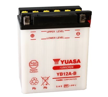 battery 12V/12AH special starter YUASA - YB12A-B