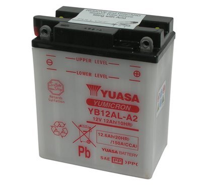 battery 12V/12AH special starter YUASA - YB12AL-A2