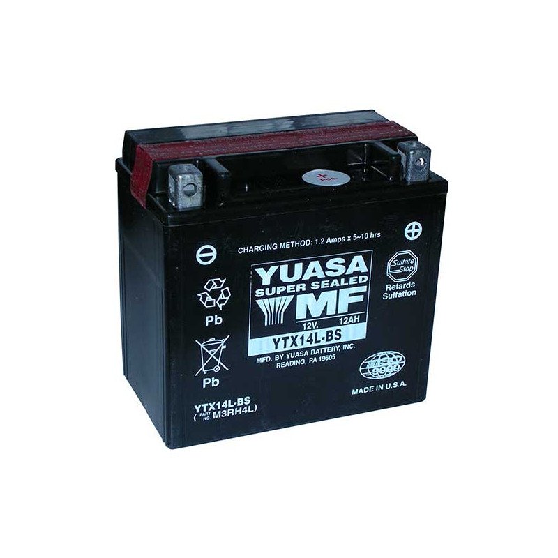 battery 12V/12AH sealed YUASA - YTX14L-BS